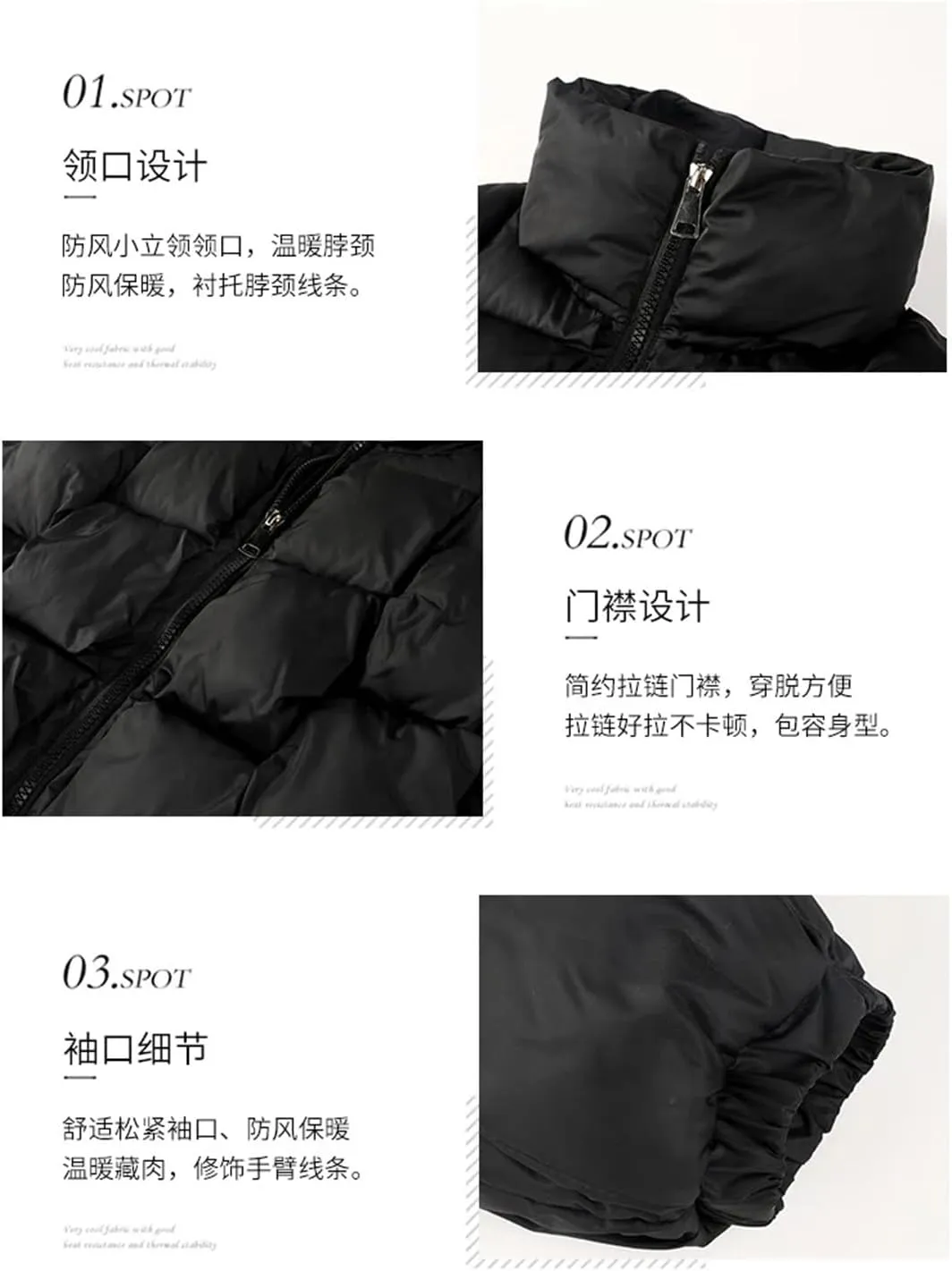 Womens Personality Square Cotton Coats Down Cotton Coat Winter Jacket Warm Puffer Parkas Snow Wear Outwear