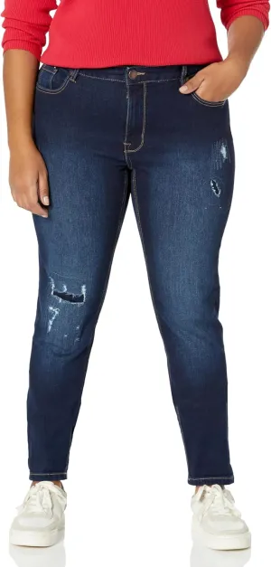 Women's Plus Size Jean-Girlfriend Rip